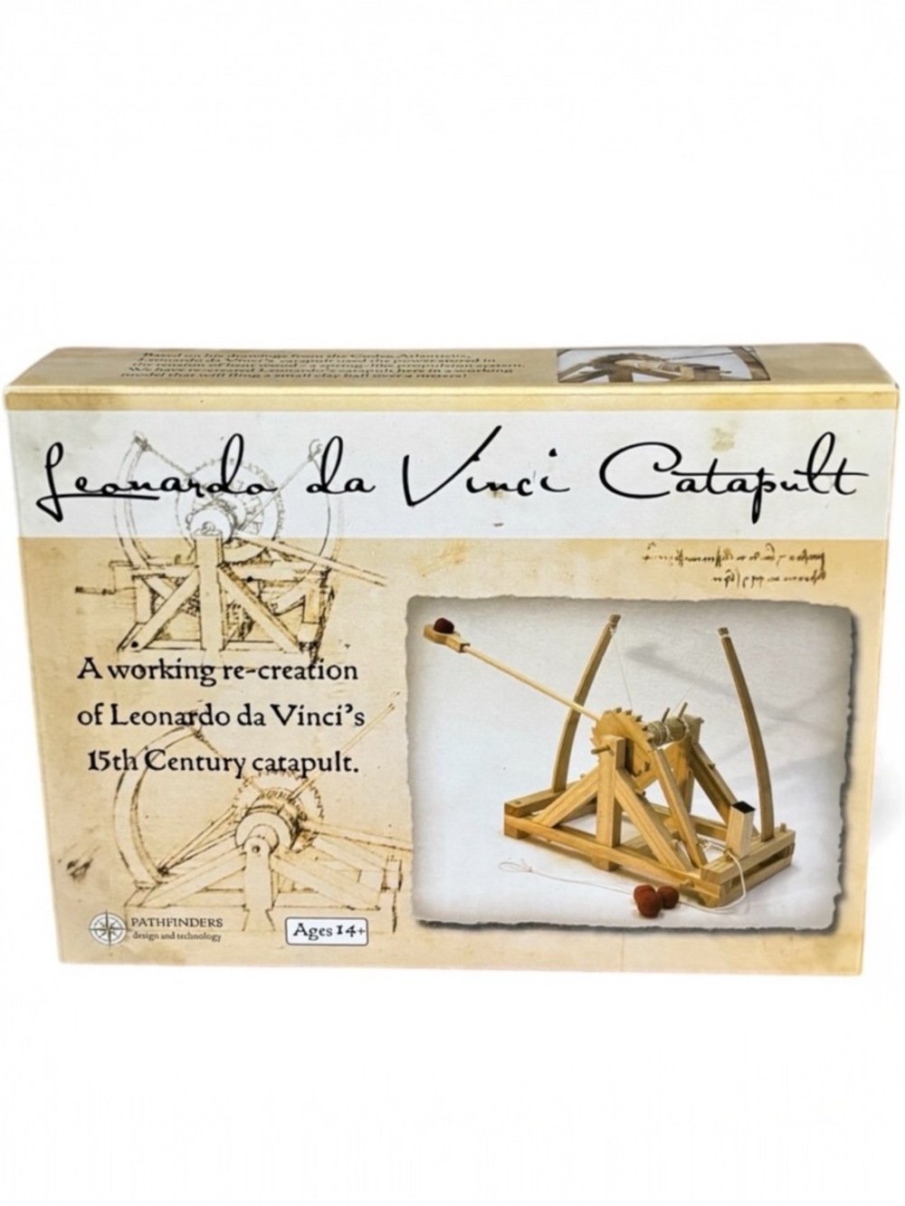 PATHFINDERS Leonardo da Vinci Catapult Model Kit Factory Sealed